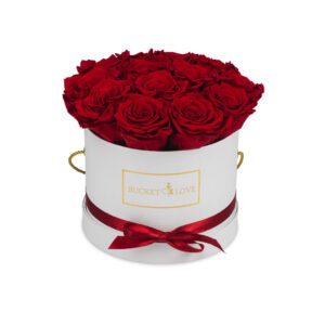 Blumenlieferung nach Hause, ewige Rosen, Eimer voller Liebe,