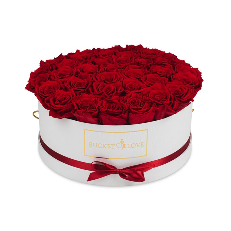 Blumenlieferung nach Hause, ewige Rosen, Eimer voller Liebe,