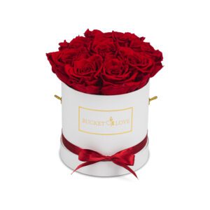 Blumenlieferung nach Hause, ewige Rosen, Eimer voller Liebe,