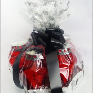 6 big red candles