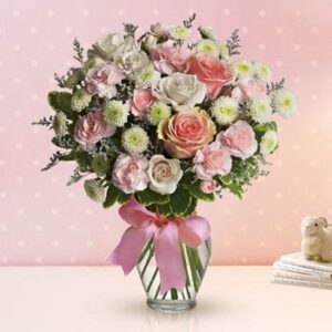 A bright bouquet of flowers