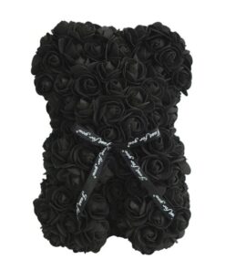 Foam roses Teddy bear - black
