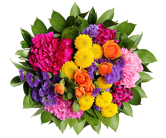 Colourful spring bouquet