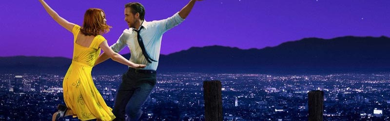 Couple dancing above the city